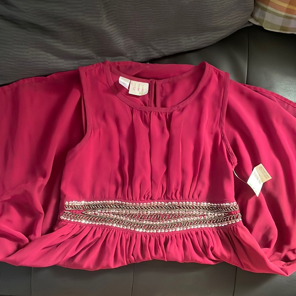 Girls magenta dress 👗